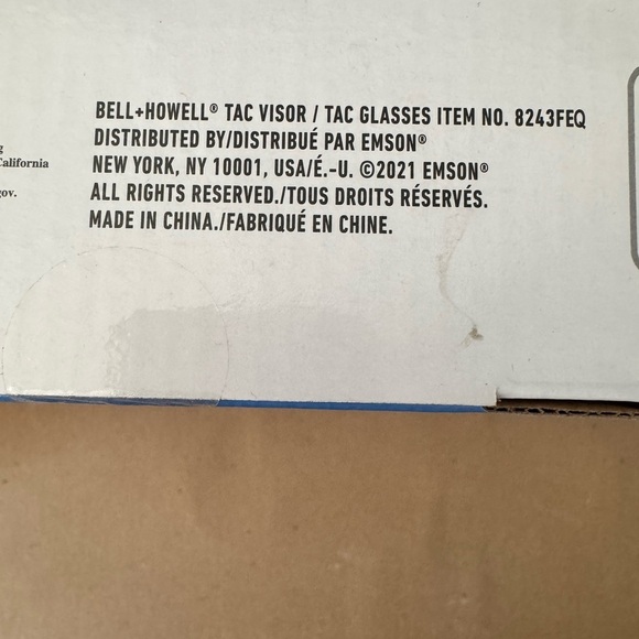 NIB Bell + Howell Ultimate Tac 2-in-1 Bundle Sun Visor and Anti-Glare Sunglass - Picture 3 of 3